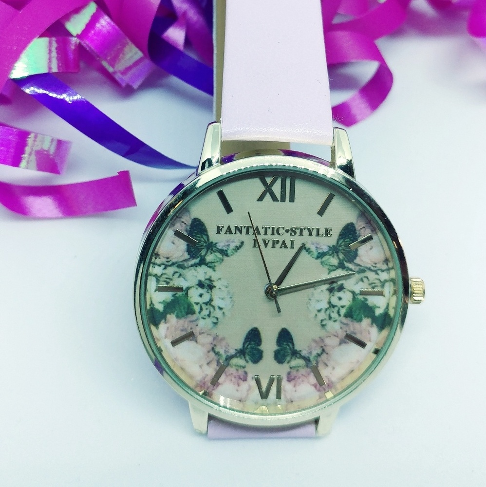 Pink Floral Watch